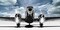 Airplaine taking off in a blue sky Poster Print by Gasoline Images - Item # VARPDX2AP3222